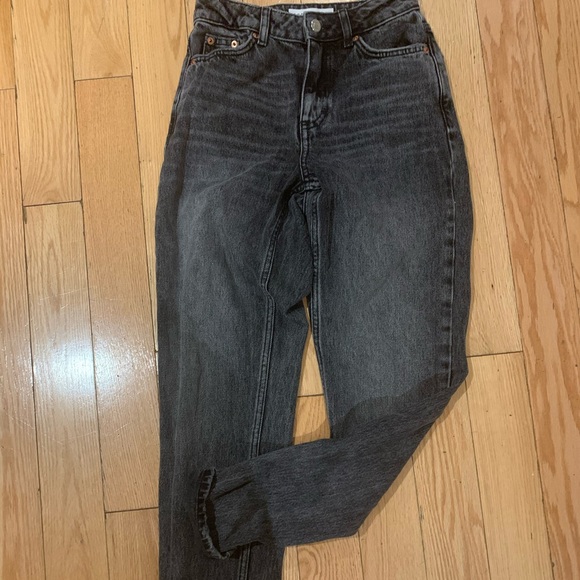 TOPSHOP BLACK MOM JEANS - Picture 3 of 3
